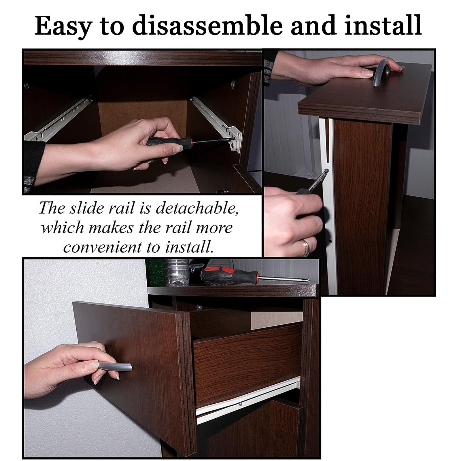 Amazon.co.jp: 木製引き出しスライドレール 250-550mm 重量用